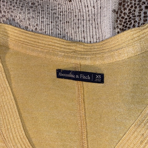 Yellow Abercrombie Cardigan Sweater - Picture 6 of 8